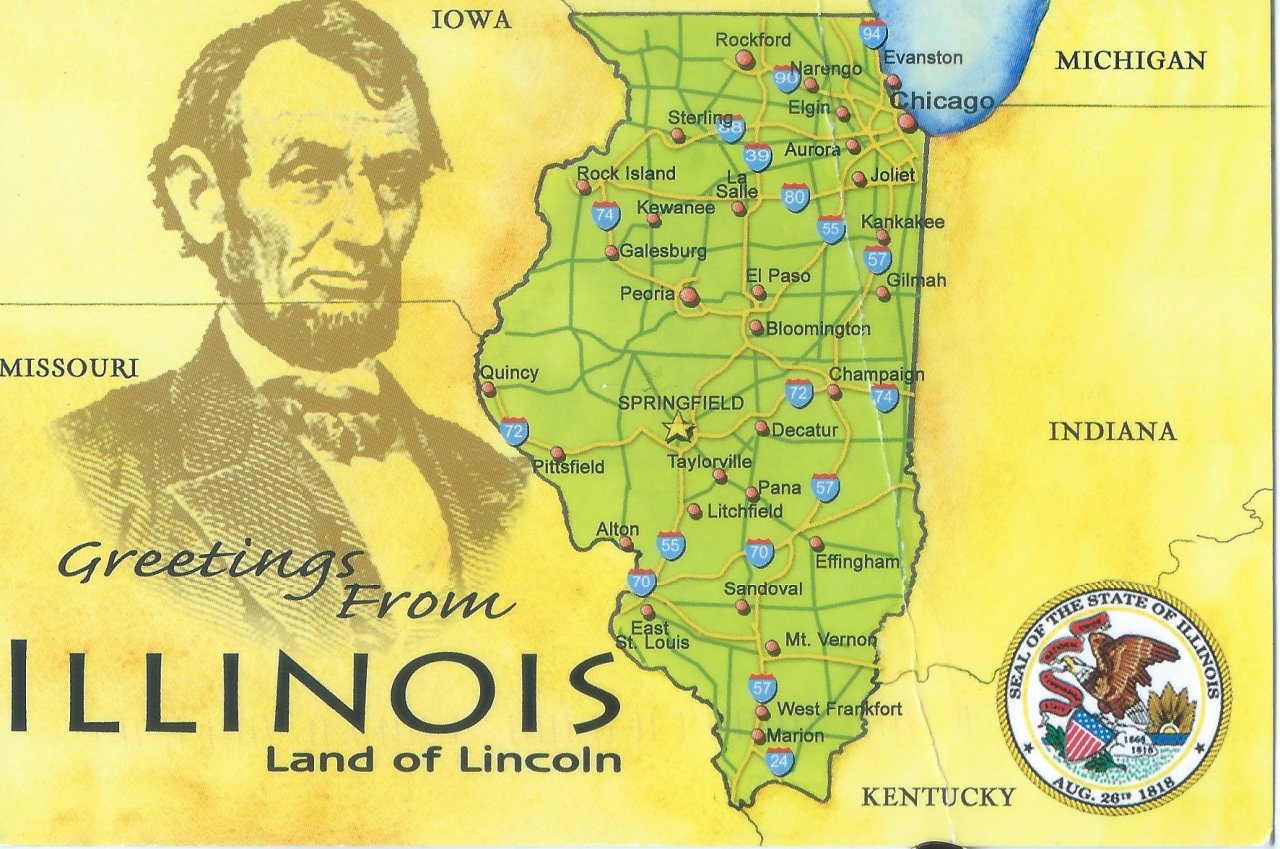 Иллинойс на карте. Иллинойс штат земля Линкольна. Штат Иллинойс на карте. Штат Иллинойс на карте США. Штат Иллинойс на карте Америки.